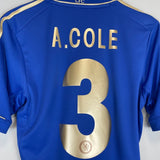 2012/13 CHELSEA A.COLE 3 HOME SHIRT (S) ADIDAS - Cult Kits - Small - Buy Vintage Football Shirts, Authentic Retro Football Shirts For Sale, Classic Football Shirts & Soccer Jersey