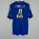 Shop 2012/13 CHELSEA DAVID LUIZ #4 *BNWT* HOME SHIRT (XL) ADIDAS, classic football shirts, vintage football shirts & retro soccer jerseys at Cult Kits