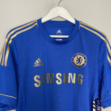 Shop 2012/13 CHELSEA DAVID LUIZ #4 *BNWT* HOME SHIRT (XL) ADIDAS, classic football shirts, vintage football shirts & retro soccer jerseys at Cult Kits