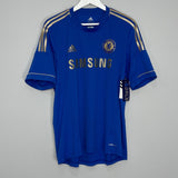 Shop 2012/13 CHELSEA DAVID LUIZ #4 *BNWT* HOME SHIRT (XL) ADIDAS, classic football shirts, vintage football shirts & retro soccer jerseys at Cult Kits