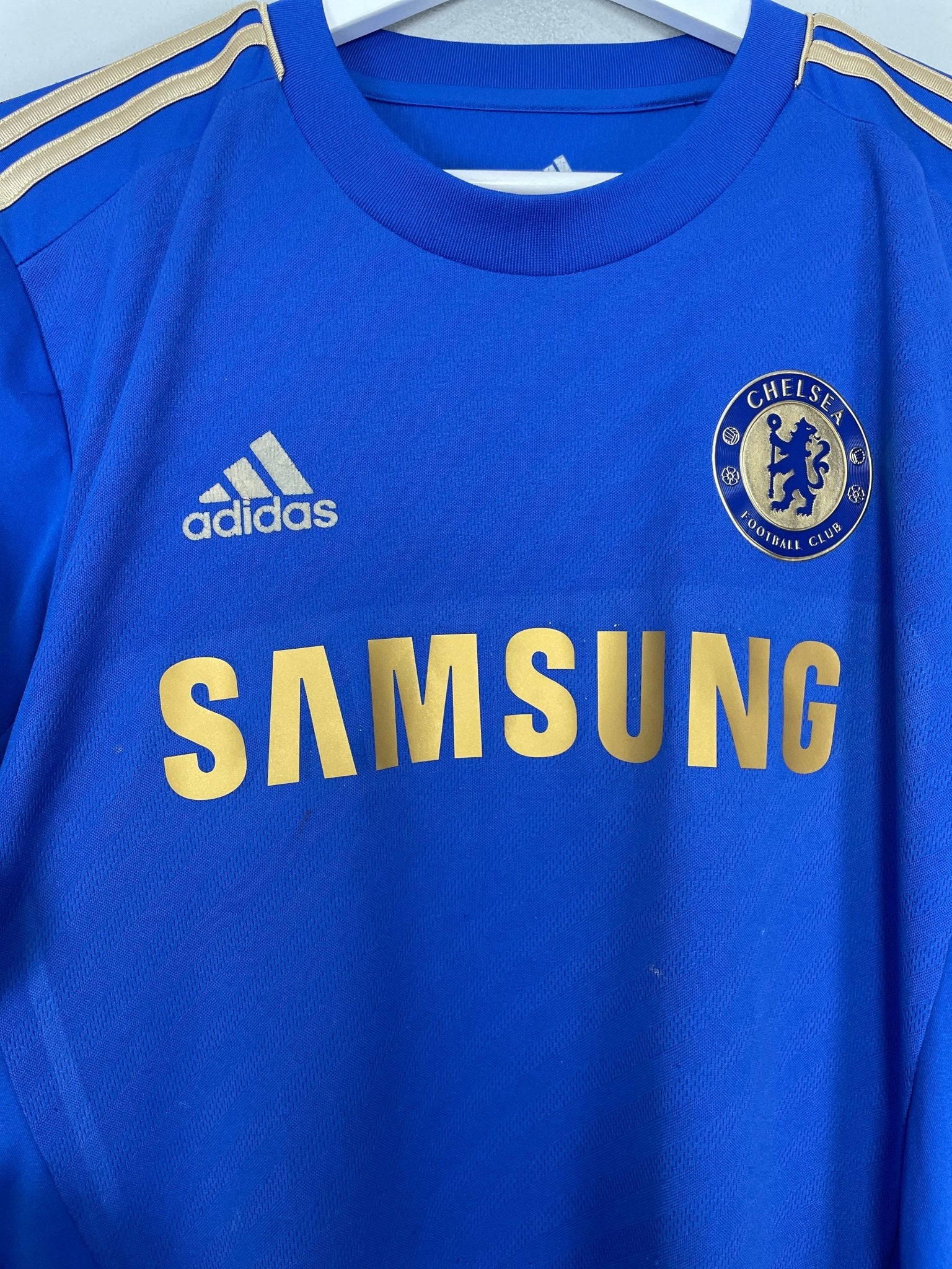 Shop 2012/13 CHELSEA LAMPARD #8 HOME SHIRT (L) ADIDAS, classic football shirts, vintage football shirts & retro soccer jerseys at Cult Kits