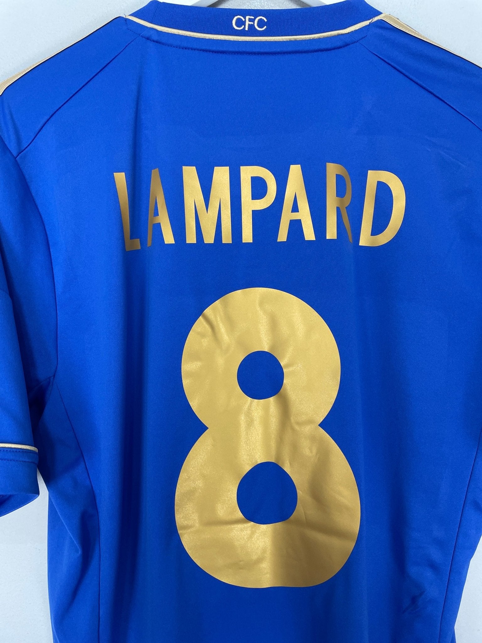 Shop 2012/13 CHELSEA LAMPARD #8 HOME SHIRT (L) ADIDAS, classic football shirts, vintage football shirts & retro soccer jerseys at Cult Kits