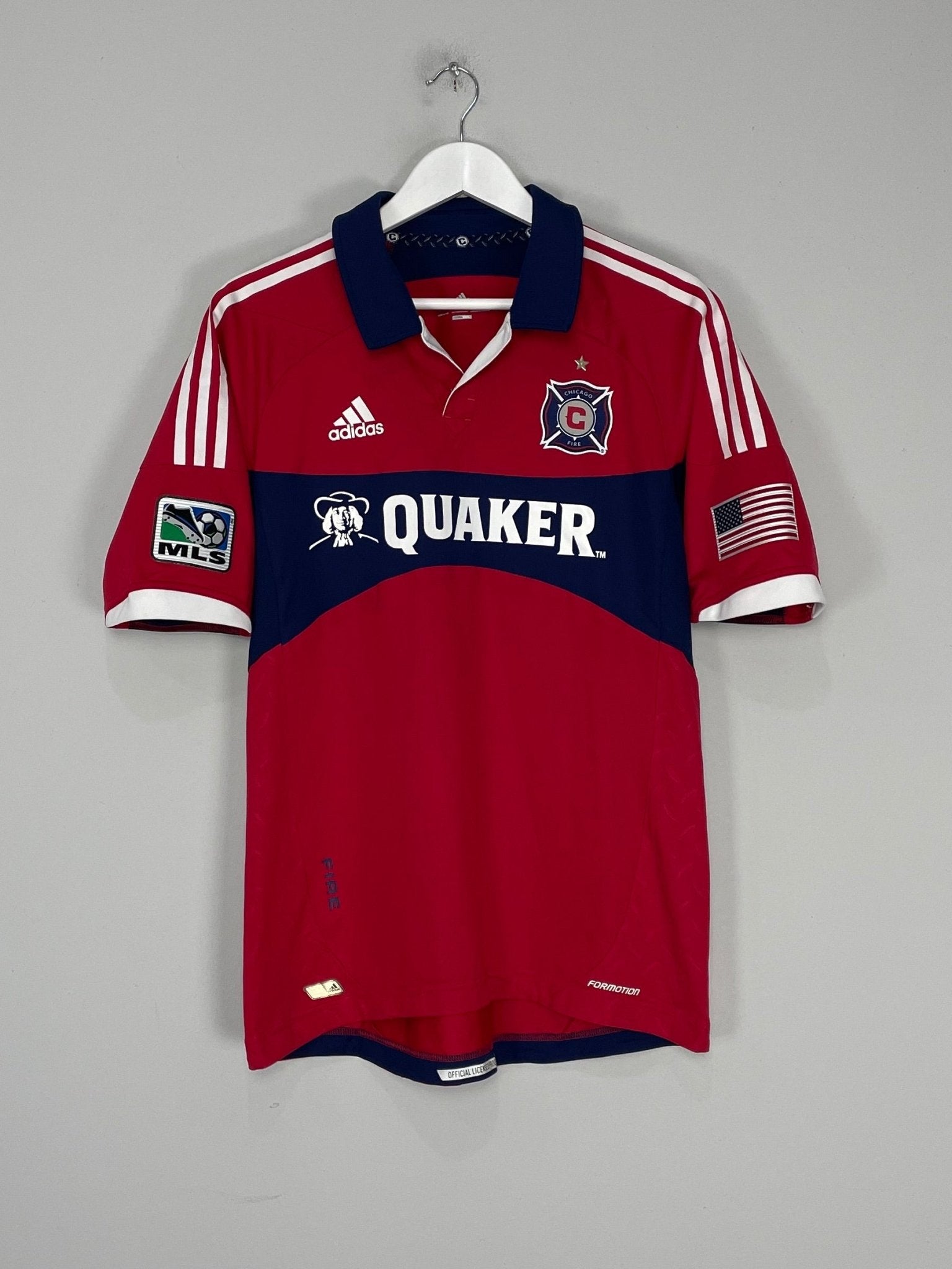 Shop 2012/13 CHICAGO FIRE *PLAYER ISSUE* HOME SHIRT (L) ADIDAS, classic football shirts, vintage football shirts & retro soccer jerseys at Cult Kits