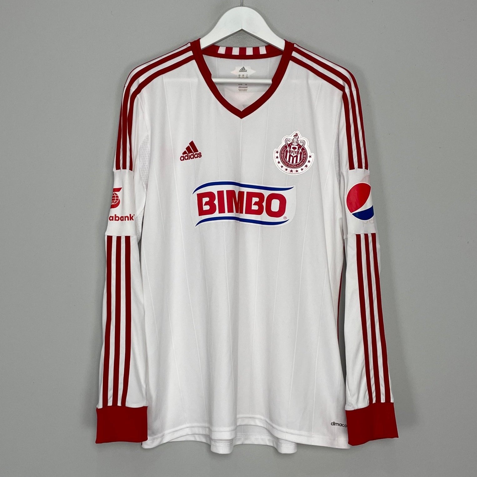 Shop 2012/13 CHIVAS GUADALAJARA L/S AWAY SHIRT (XL) ADIDAS, classic football shirts, vintage football shirts & retro soccer jerseys at Cult Kits