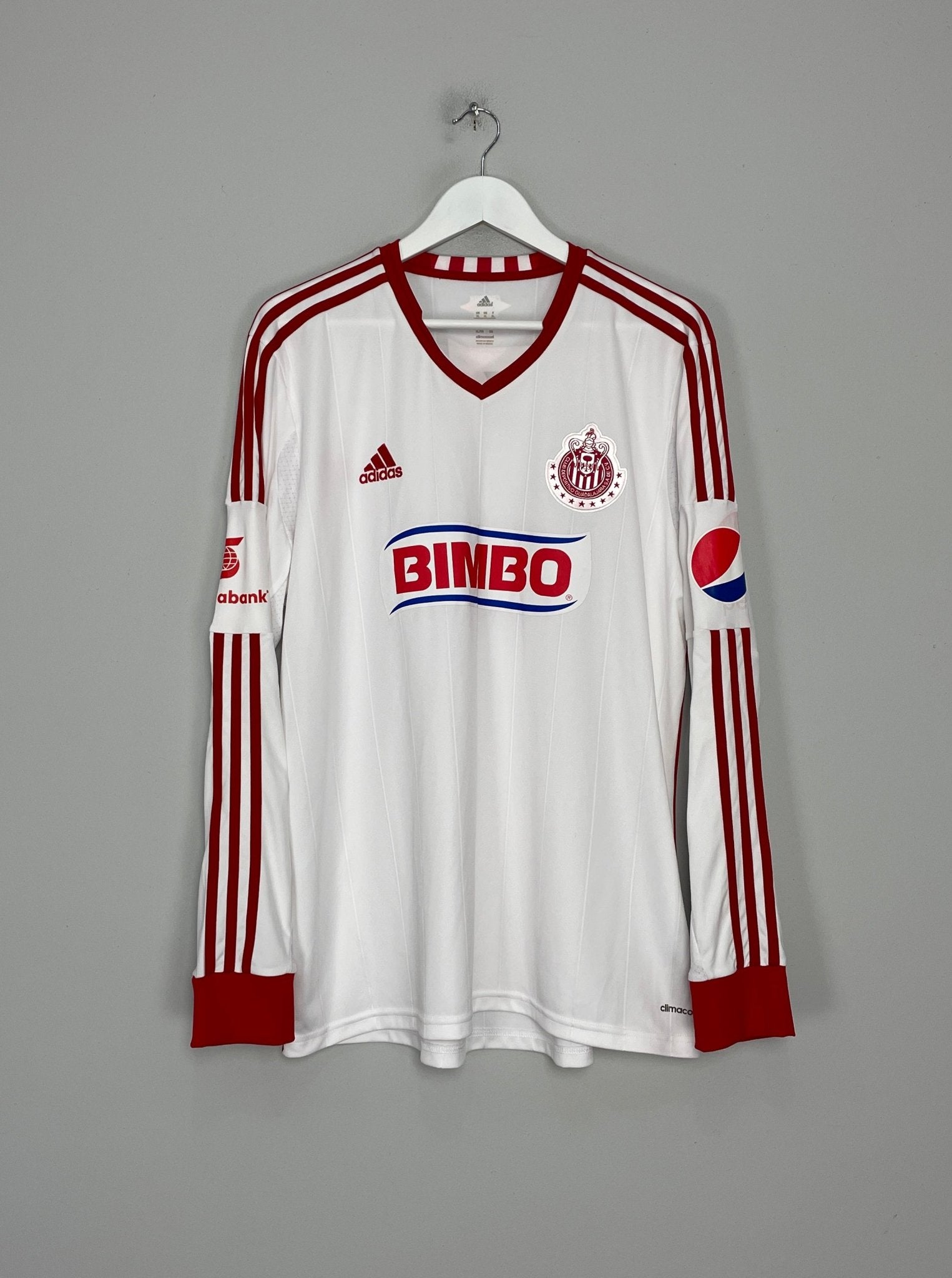 Shop 2012/13 CHIVAS GUADALAJARA L/S AWAY SHIRT (XL) ADIDAS, classic football shirts, vintage football shirts & retro soccer jerseys at Cult Kits