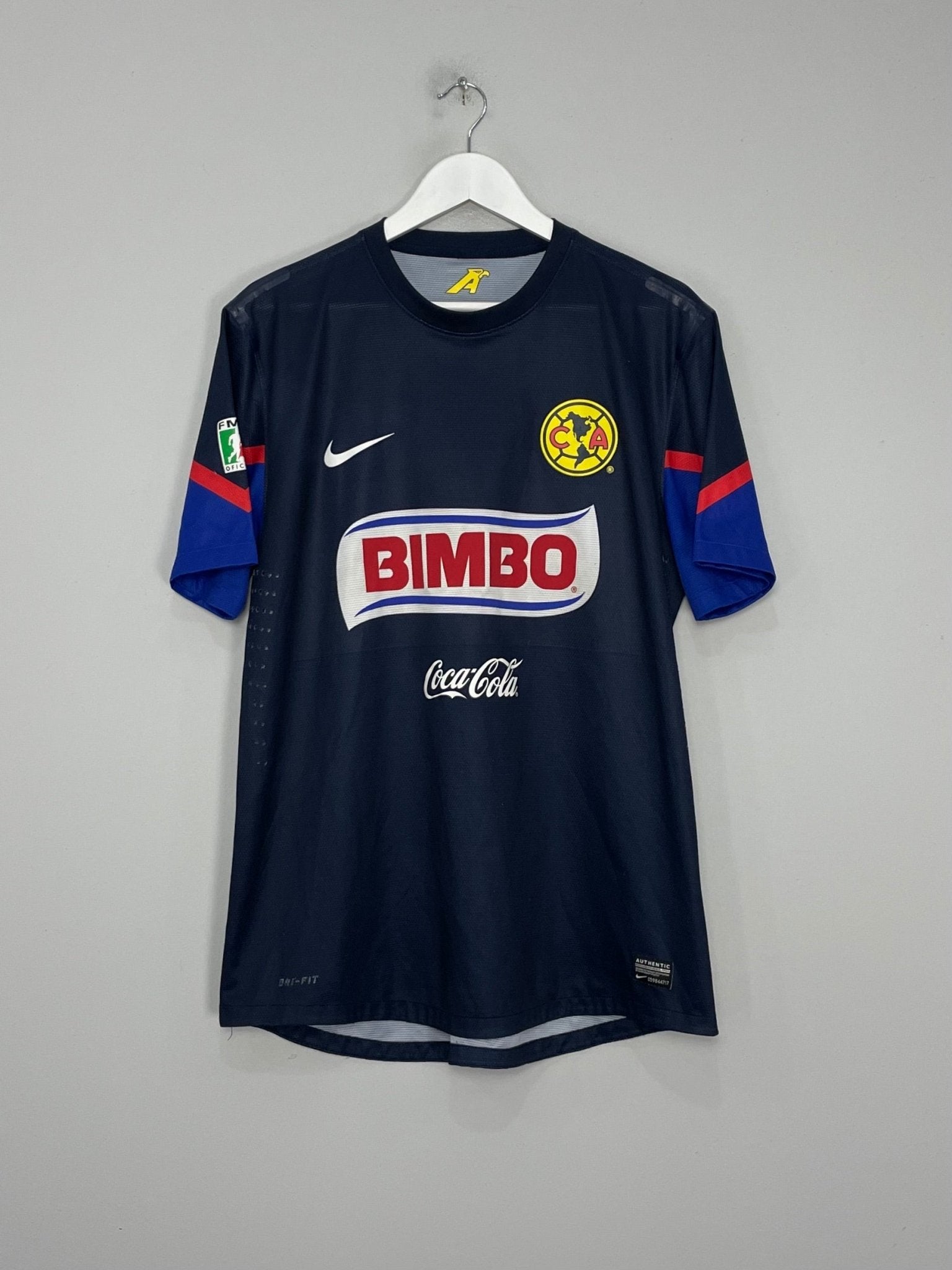 Shop 2012/13 CLUB AMERICA *PLAYER ISSUE* AWAY SHIRT (L) NIKE, classic football shirts, vintage football shirts & retro soccer jerseys at Cult Kits