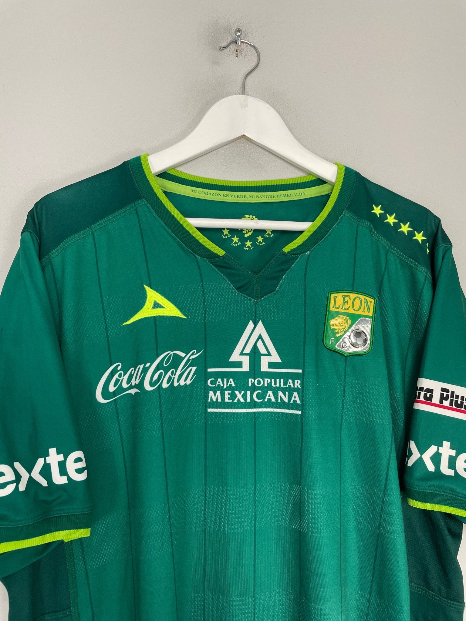 Shop 2012/13 CLUB LEON HOME SHIRT (XL) PIRMA, classic football shirts, vintage football shirts & retro soccer jerseys at Cult Kits