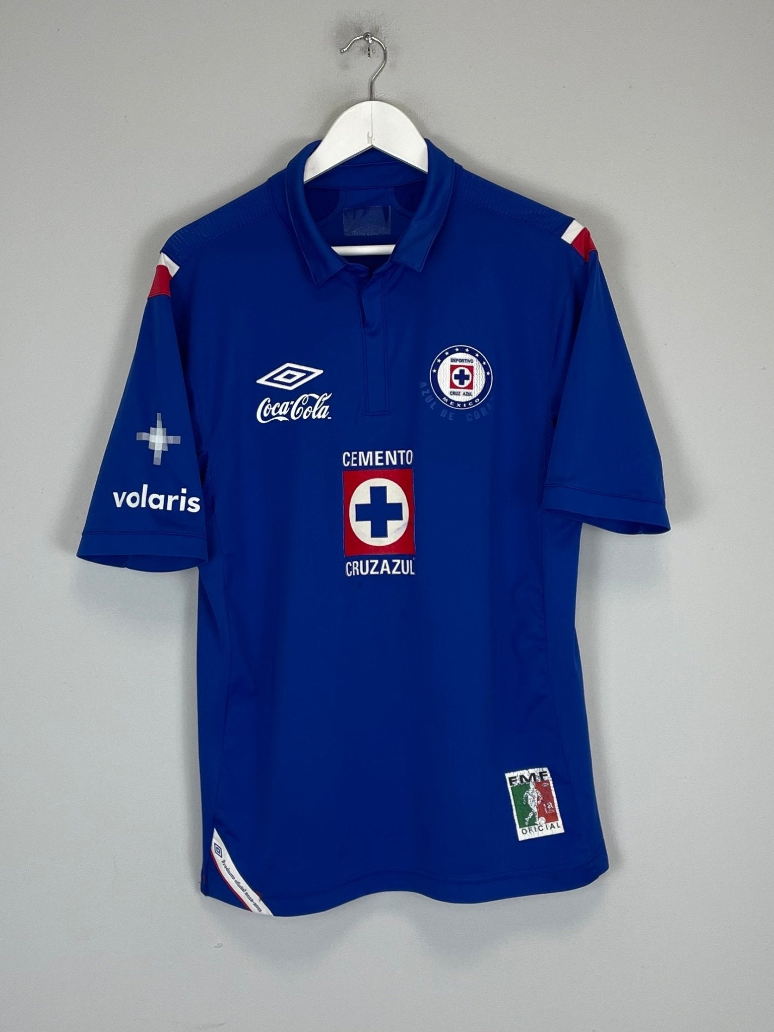 Shop 2012/13 CRUZ AZUL HOME SHIRT (L) UMBRO, classic football shirts, vintage football shirts & retro soccer jerseys at Cult Kits