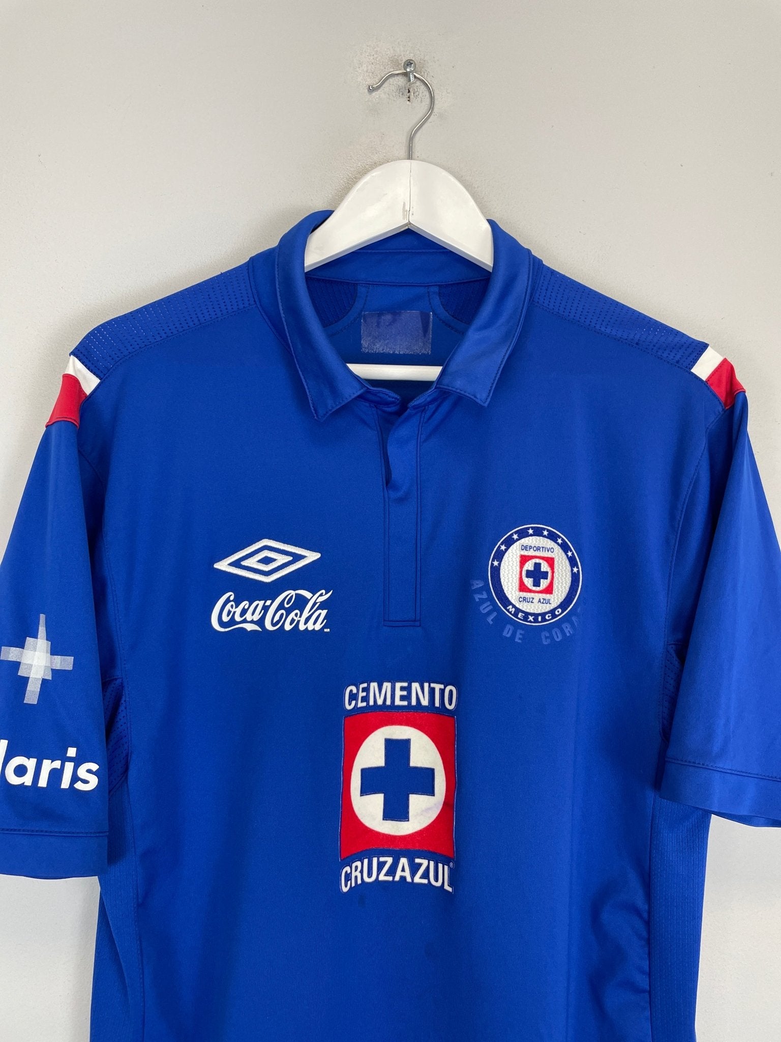 Shop 2012/13 CRUZ AZUL HOME SHIRT (L) UMBRO, classic football shirts, vintage football shirts & retro soccer jerseys at Cult Kits