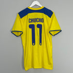 Shop 2012/13 ECUADOR CHUCHO #11 HOME SHIRT (M) MARATHON, classic football shirts, vintage football shirts & retro soccer jerseys at Cult Kits