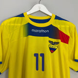 Shop 2012/13 ECUADOR CHUCHO #11 HOME SHIRT (M) MARATHON, classic football shirts, vintage football shirts & retro soccer jerseys at Cult Kits
