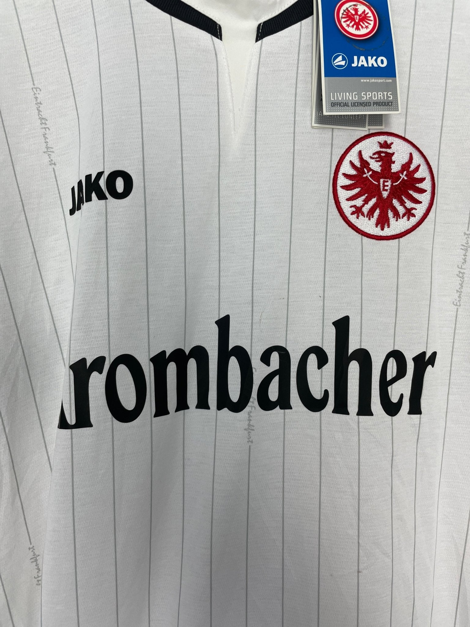 Shop 2012/13 EINTRACHT FRANKFURT *BNWT* AWAY SHIRT (M) JAKO, classic football shirts, vintage football shirts & retro soccer jerseys at Cult Kits