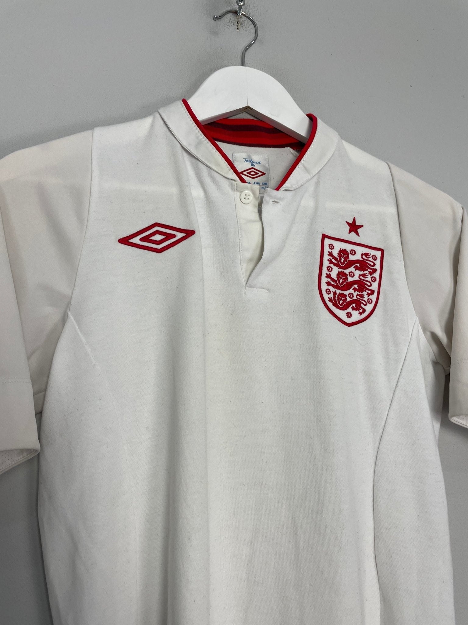 Shop 2012/13 ENGLAND HOME SHIRT (S) UMBRO, classic football shirts, vintage football shirts & retro soccer jerseys at Cult Kits