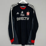 Shop 2012/13 ESTUDIANTES VERON #11 L/S AWAY SHIRT (XL) ADIDAS, classic football shirts, vintage football shirts & retro soccer jerseys at Cult Kits