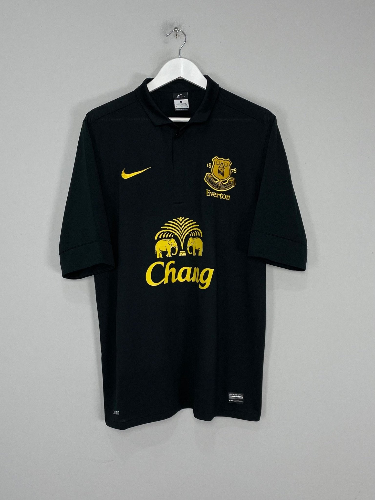 Shop 2012/13 EVERTON AWAY SHIRT (L) NIKE, classic football shirts, vintage football shirts & retro soccer jerseys at Cult Kits