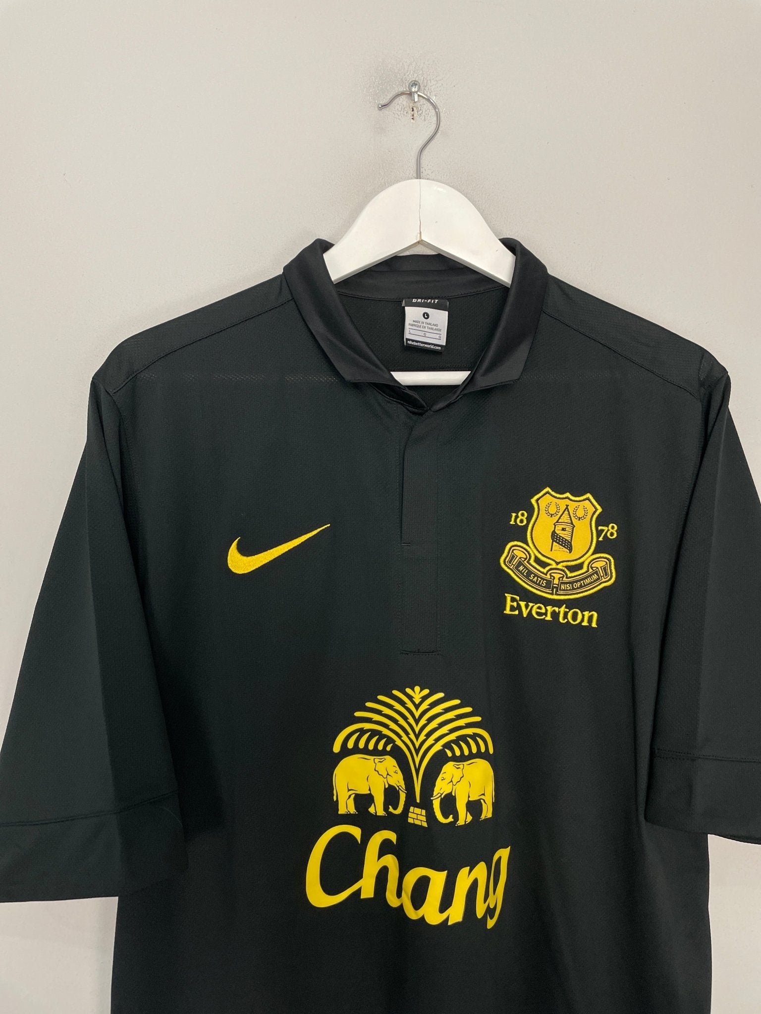 Shop 2012/13 EVERTON FELLAINI #25 AWAY SHIRT (L) NIKE, classic football shirts, vintage football shirts & retro soccer jerseys at Cult Kits