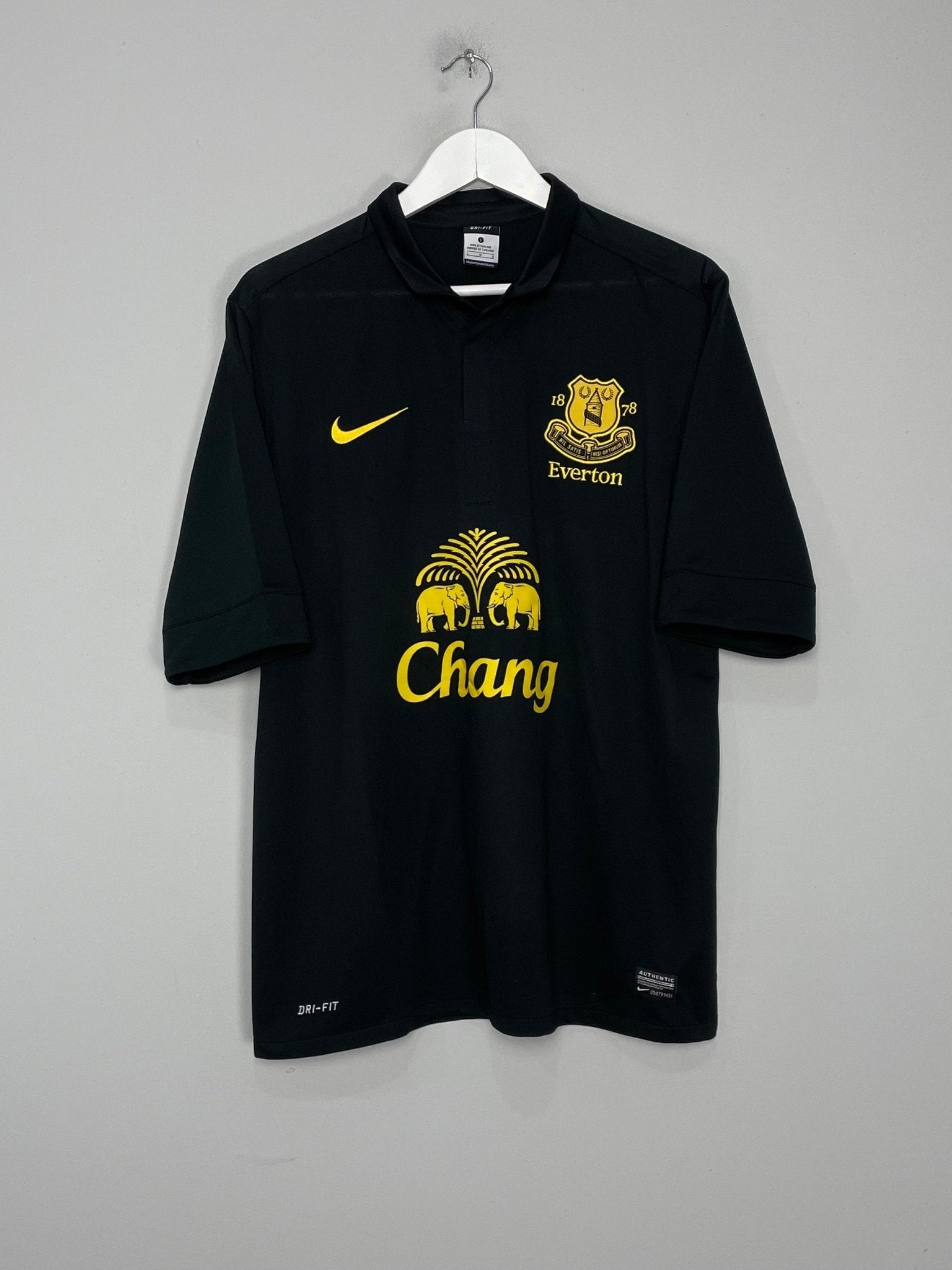 Shop 2012/13 EVERTON FELLAINI #25 AWAY SHIRT (L) NIKE, classic football shirts, vintage football shirts & retro soccer jerseys at Cult Kits