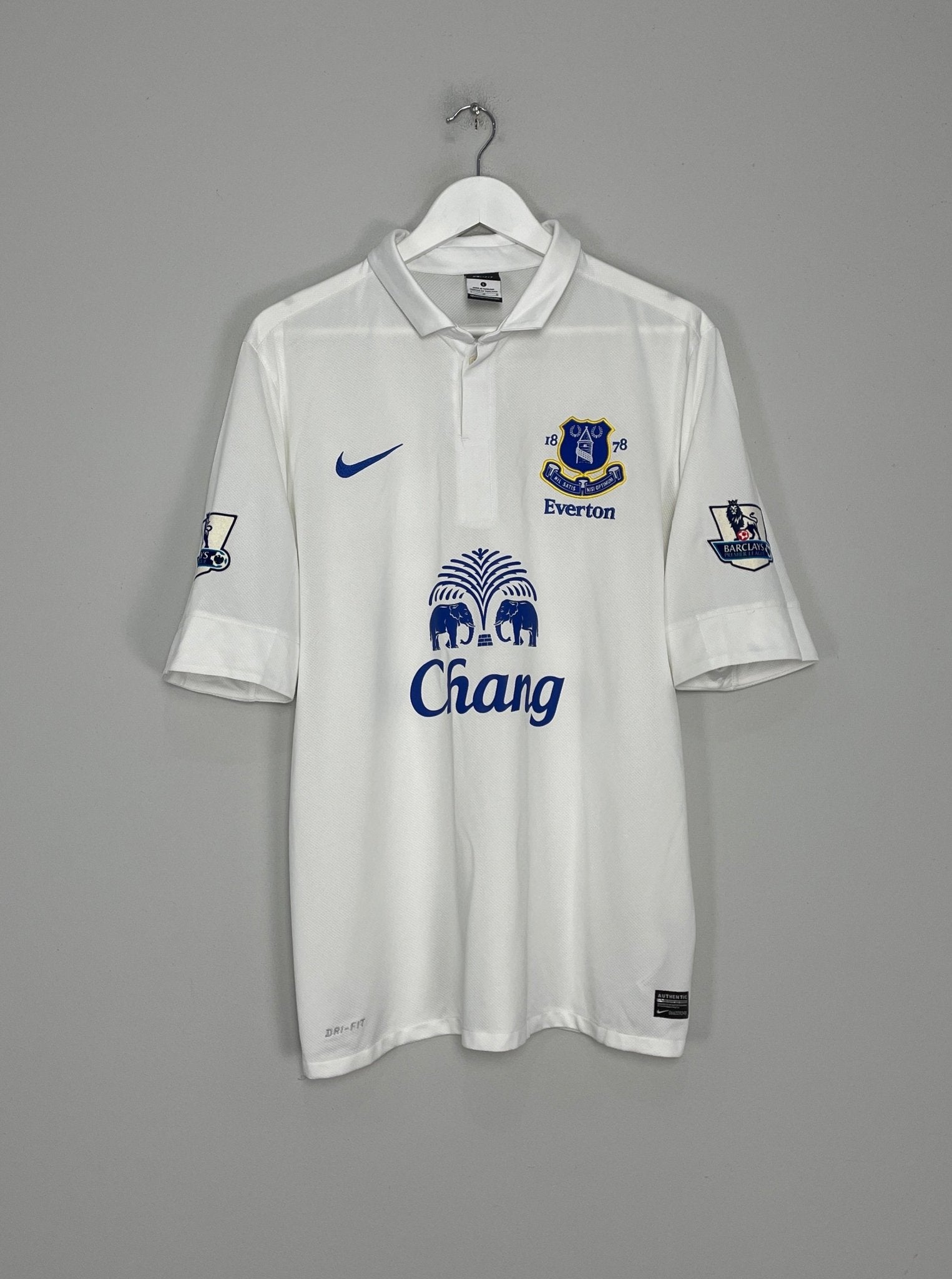 Shop 2012/13 EVERTON FELLAINI #25 THIRD SHIRT (L) NIKE, classic football shirts, vintage football shirts & retro soccer jerseys at Cult Kits