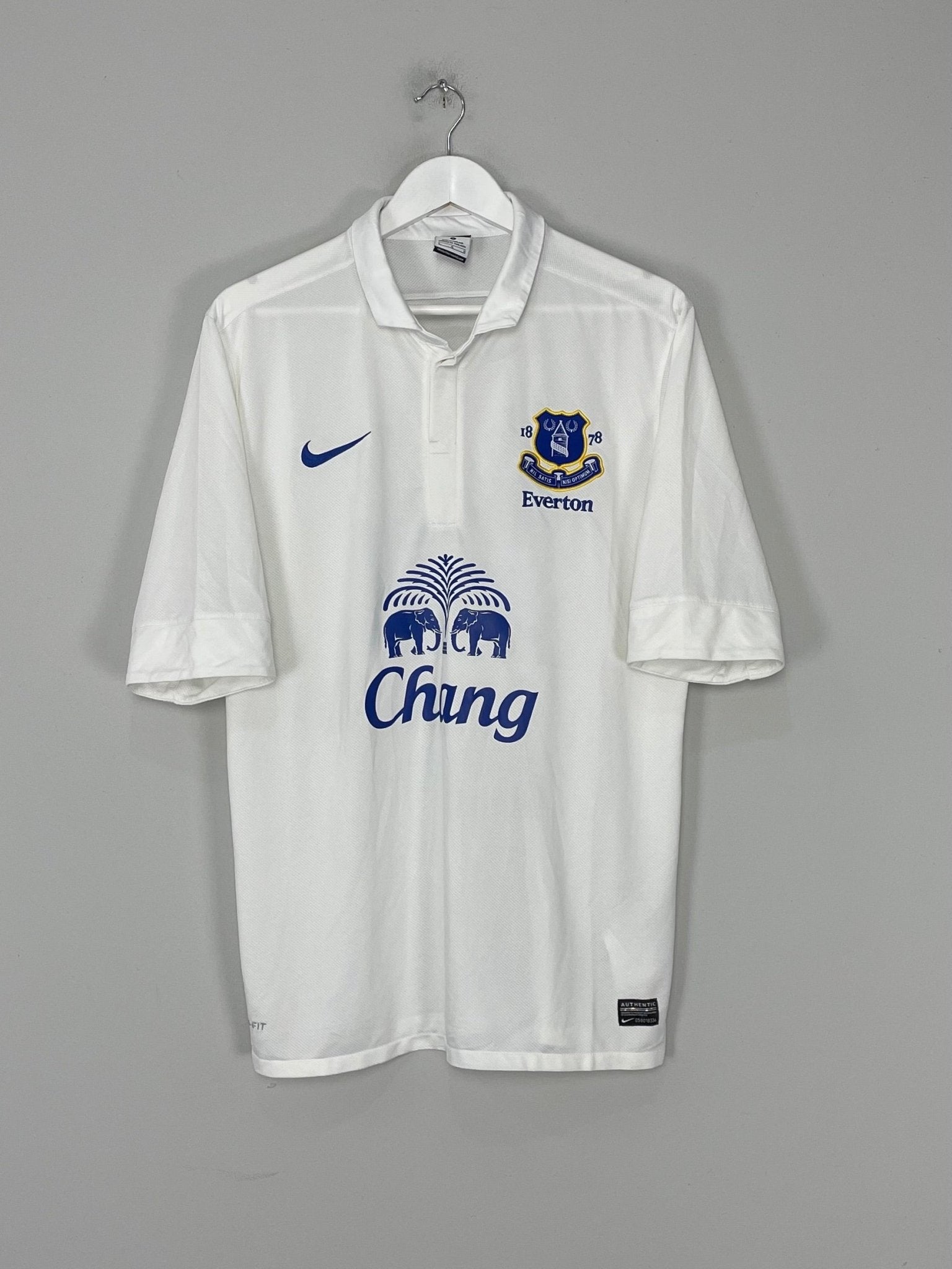 Shop 2012/13 EVERTON THIRD SHIRT (L) NIKE, classic football shirts, vintage football shirts & retro soccer jerseys at Cult Kits