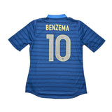 Buy 2012/13 France Benzema 10 Authentic Home Shirt (L) Nike ~ Free worldwide shipping ~ Authentic Vintage Football Shirts from Cult Kits