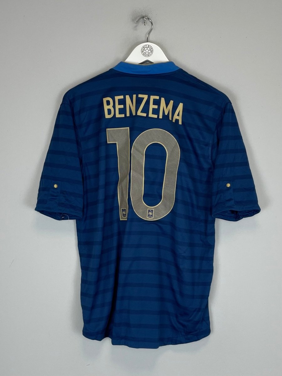 2012/13 FRANCE BENZEMA 10 HOME SHIRT (L) NIKE - Cult Kits - Large - Buy Vintage Football Shirts, Authentic Retro Football Shirts For Sale, Classic Football Shirts & Soccer Jersey