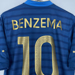 Shop 2012/13 FRANCE BENZEMA #9 HOME SHIRT (M) NIKE, classic football shirts, vintage football shirts & retro soccer jerseys at Cult Kits