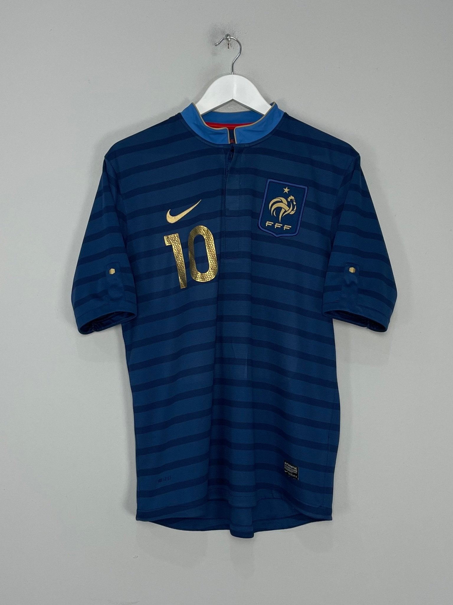 Shop 2012/13 FRANCE BENZEMA #9 HOME SHIRT (M) NIKE, classic football shirts, vintage football shirts & retro soccer jerseys at Cult Kits