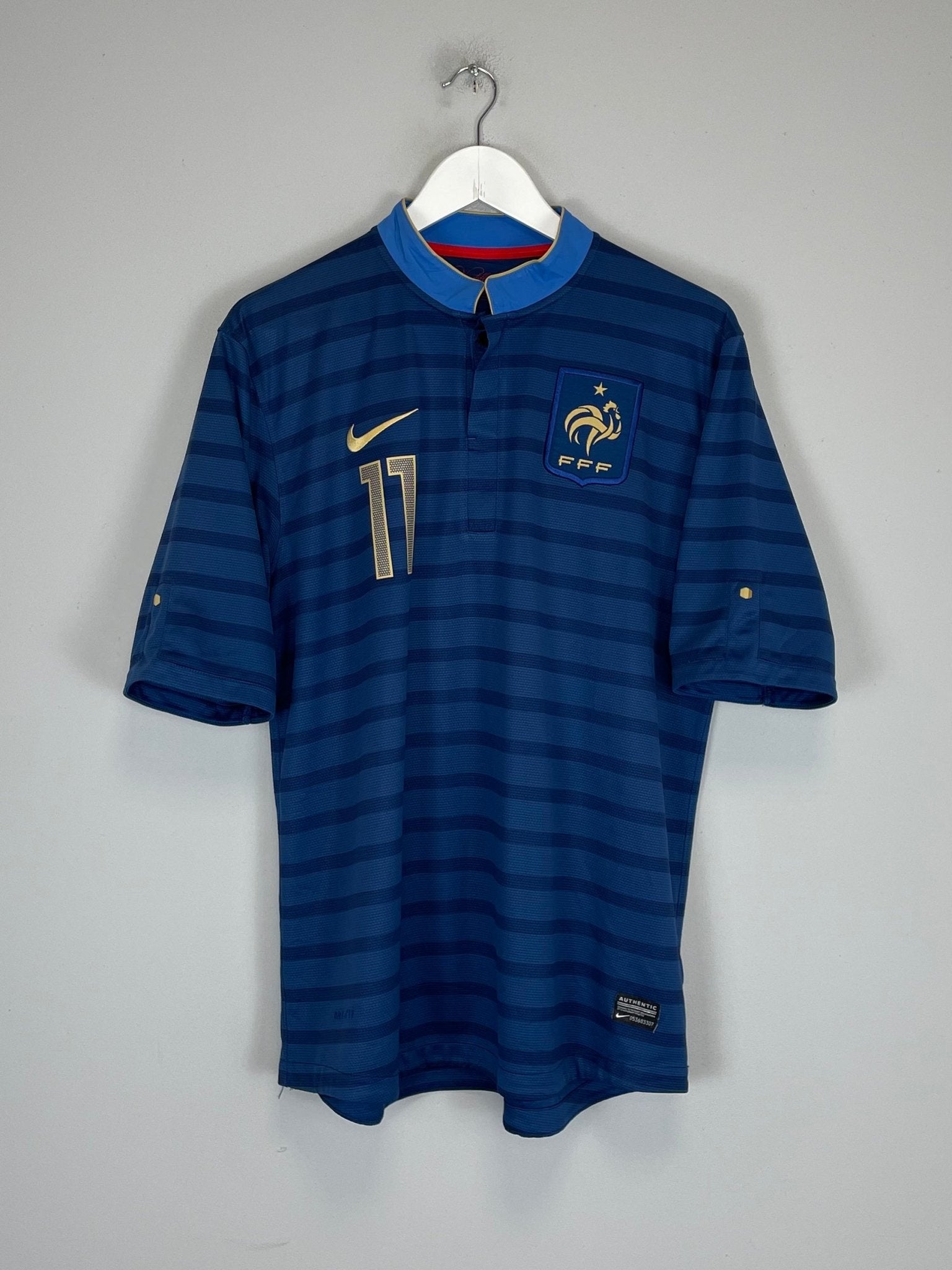 Shop 2012/13 FRANCE NASRI #11 HOME SHIRT (L) NIKE, classic football shirts, vintage football shirts & retro soccer jerseys at Cult Kits