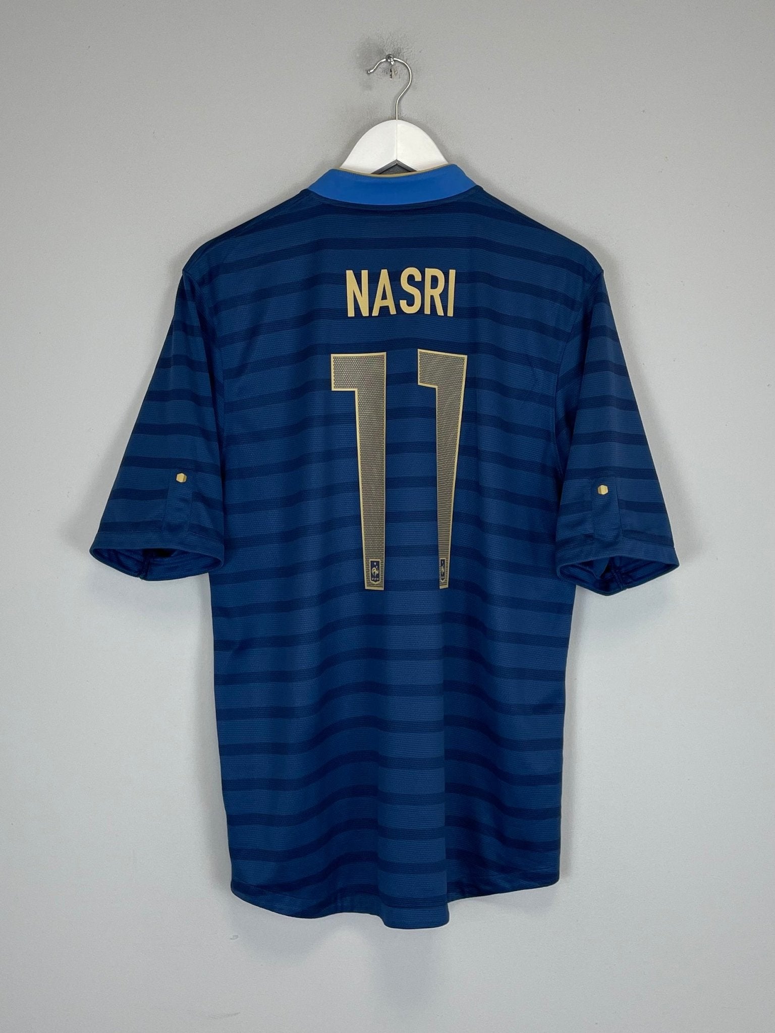 Shop 2012/13 FRANCE NASRI #11 HOME SHIRT (L) NIKE, classic football shirts, vintage football shirts & retro soccer jerseys at Cult Kits