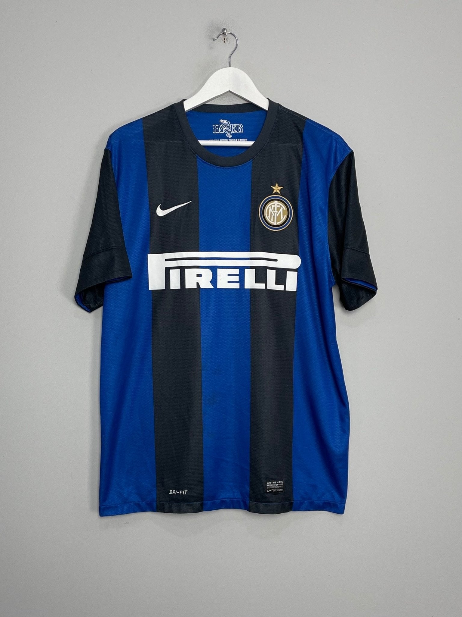 Shop 2012/13 INTER MILAN SNEIJDER #10 HOME SHIRT (XL) NIKE, classic football shirts, vintage football shirts & retro soccer jerseys at Cult Kits