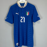 Shop 2012/13 ITALY PIRLO #21 HOME SHIRT (XL) PUMA, classic football shirts, vintage football shirts & retro soccer jerseys at Cult Kits