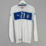 Shop 2012/13 ITALY PIRLO #21 L/S AWAY SHIRT (S) PUMA, classic football shirts, vintage football shirts & retro soccer jerseys at Cult Kits