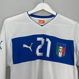Shop 2012/13 ITALY PIRLO #21 L/S AWAY SHIRT (S) PUMA, classic football shirts, vintage football shirts & retro soccer jerseys at Cult Kits