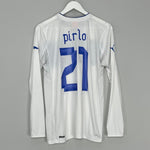 Shop 2012/13 ITALY PIRLO #21 L/S AWAY SHIRT (S) PUMA, classic football shirts, vintage football shirts & retro soccer jerseys at Cult Kits