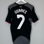 2012/13 LIVERPOOL SUAREZ 7 AWAY SHIRT (M) WARRIOR - Cult Kits - Medium - Buy Vintage Football Shirts, Authentic Retro Football Shirts For Sale, Classic Football Shirts & Soccer Jersey