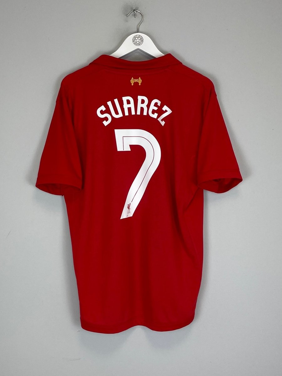 2012/13 LIVERPOOL SUAREZ 7 HOME SHIRT (L) WARRIOR - Cult Kits - Large - Buy Vintage Football Shirts, Authentic Retro Football Shirts For Sale, Classic Football Shirts & Soccer Jersey