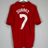 2012/13 LIVERPOOL SUAREZ 7 HOME SHIRT (L) WARRIOR - Cult Kits - Large - Buy Vintage Football Shirts, Authentic Retro Football Shirts For Sale, Classic Football Shirts & Soccer Jersey