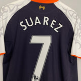 Shop 2012/13 LIVERPOOL SUAREZ #7 THIRD SHIRT (M) WARRIOR, classic football shirts, vintage football shirts & retro soccer jerseys at Cult Kits