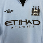Shop 2012/13 MANCHESTER CITY BALOTELLI #45 HOME SHIRT (M) UMBRO, classic football shirts, vintage football shirts & retro soccer jerseys at Cult Kits