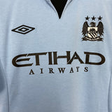 Shop 2012/13 MANCHESTER CITY BALOTELLI #45 HOME SHIRT (M) UMBRO, classic football shirts, vintage football shirts & retro soccer jerseys at Cult Kits