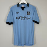 Shop 2012/13 MANCHESTER CITY BALOTELLI #45 HOME SHIRT (M) UMBRO, classic football shirts, vintage football shirts & retro soccer jerseys at Cult Kits