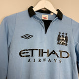 Shop 2012/13 MANCHESTER CITY HART #1 HOME SHIRT (S) UMBRO, classic football shirts, vintage football shirts & retro soccer jerseys at Cult Kits