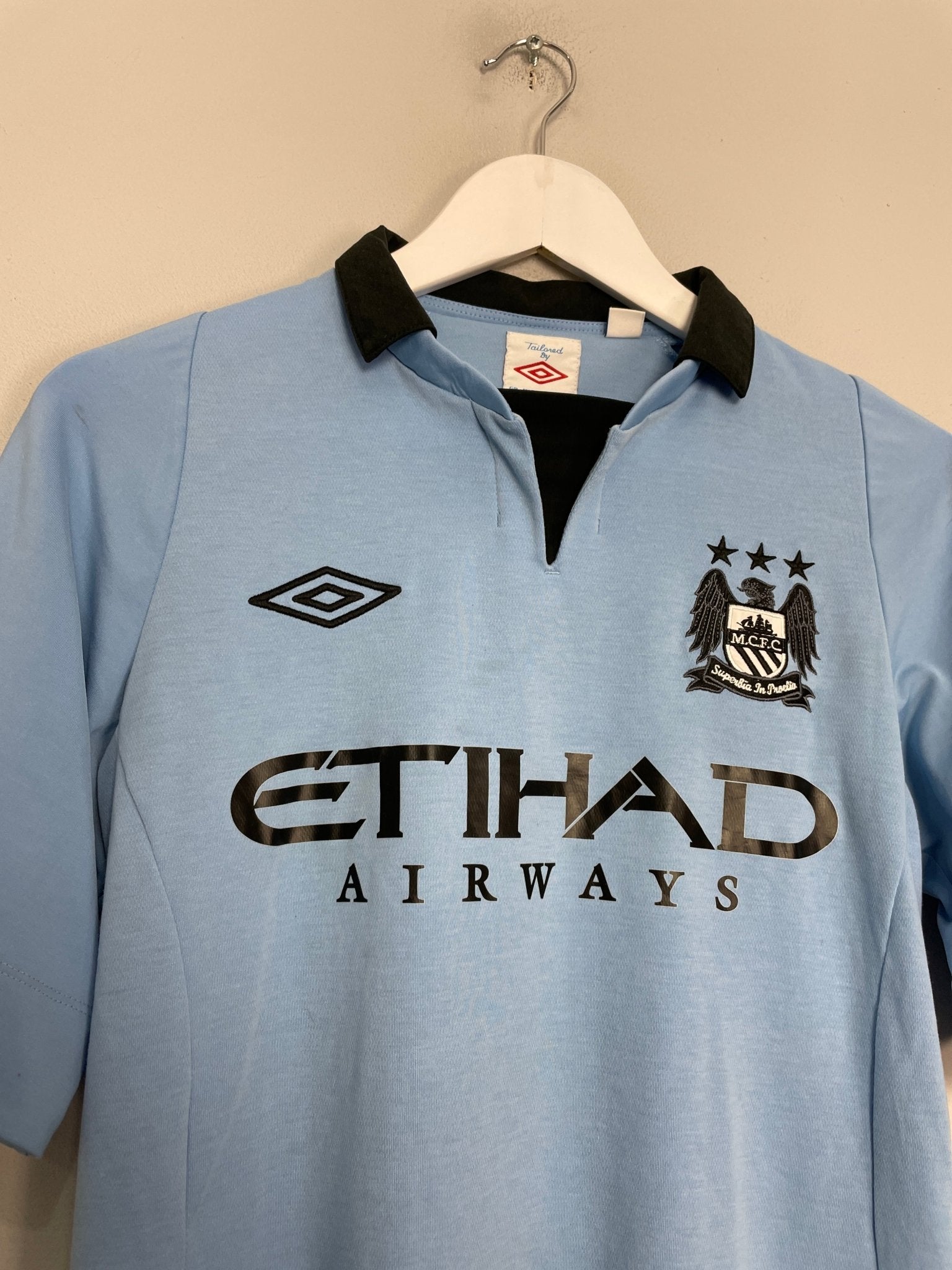 Shop 2012/13 MANCHESTER CITY HART #1 HOME SHIRT (S) UMBRO, classic football shirts, vintage football shirts & retro soccer jerseys at Cult Kits
