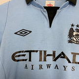 Shop 2012/13 MANCHESTER CITY HART #1 HOME SHIRT (S) UMBRO, classic football shirts, vintage football shirts & retro soccer jerseys at Cult Kits