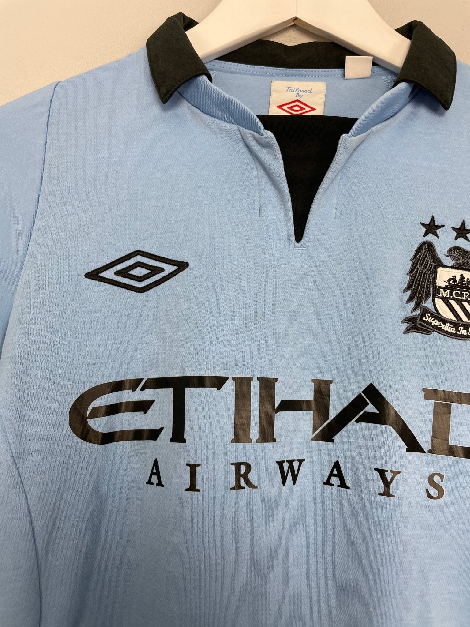 Shop 2012/13 MANCHESTER CITY HART #1 HOME SHIRT (S) UMBRO, classic football shirts, vintage football shirts & retro soccer jerseys at Cult Kits