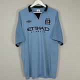 Shop 2012/13 MANCHESTER CITY HOME SHIRT (XXL) UMBRO, classic football shirts, vintage football shirts & retro soccer jerseys at Cult Kits