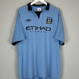 2012/13 MANCHESTER CITY TEVEZ 32 HOME SHIRT (XXL) UMBRO - Cult Kits - XXL - Buy Vintage Football Shirts, Authentic Retro Football Shirts For Sale, Classic Football Shirts & Soccer Jersey