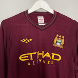 Shop 2012/13 MANCHESTER CITY TOURE YAYA #42 L/S AWAY SHIRT (XL) UMBRO, classic football shirts, vintage football shirts & retro soccer jerseys at Cult Kits
