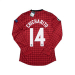 Buy 2012/13 Manchester United Chicharito 14 L/S C/L *Match Issue* BNWT Home Shirt (M) Nike ~ Free worldwide shipping ~ Authentic Vintage Football Shirts from Cult Kits