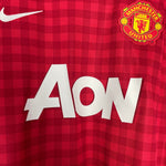 Shop 2012/13 MANCHESTER UNITED CHICHARITO #14 L/S HOME SHIRT (XL) NIKE, classic football shirts, vintage football shirts & retro soccer jerseys at Cult Kits